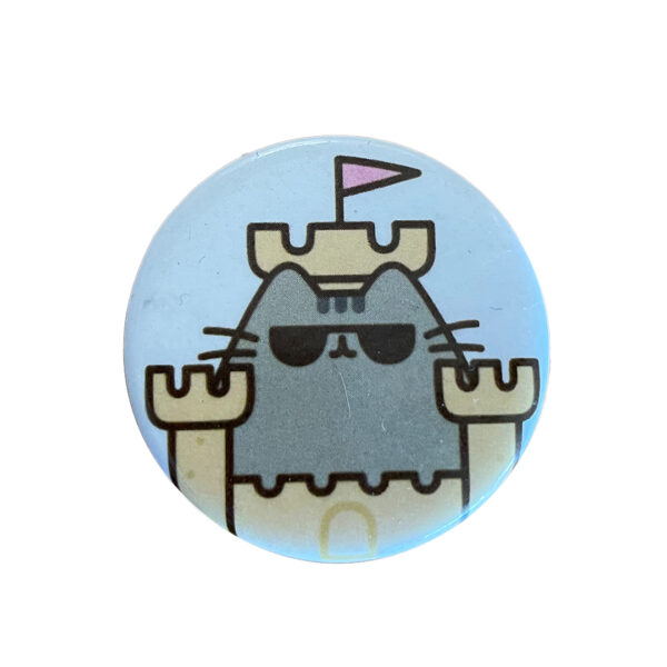 Pusheen Facebook Cat CoolSheen 1 1/4" Pin Hot Topic Exclusive